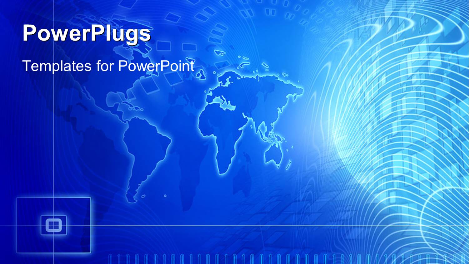 a Bluish Background with Map of the Earth