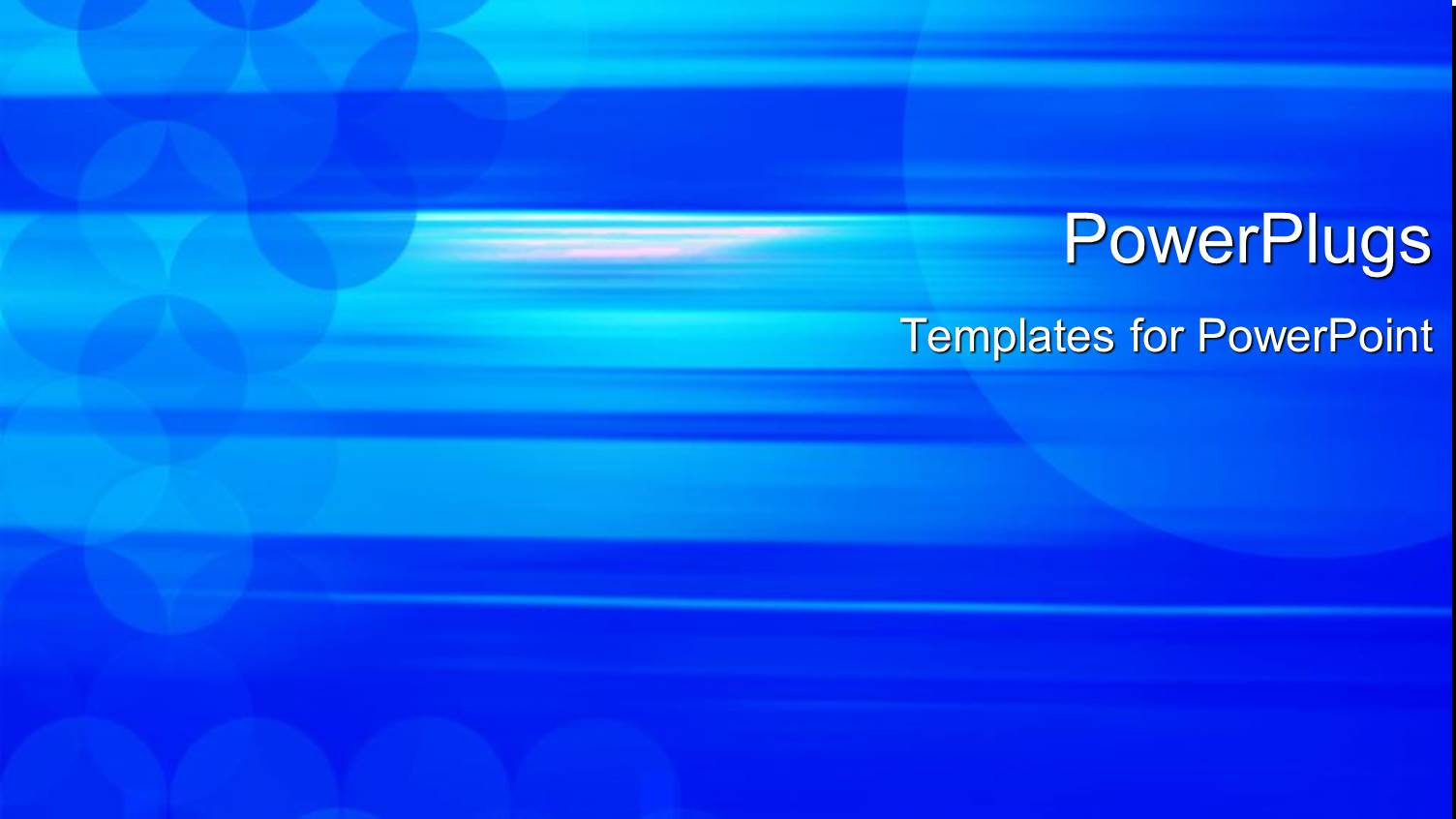 a Bluish Background with a Number of Circles