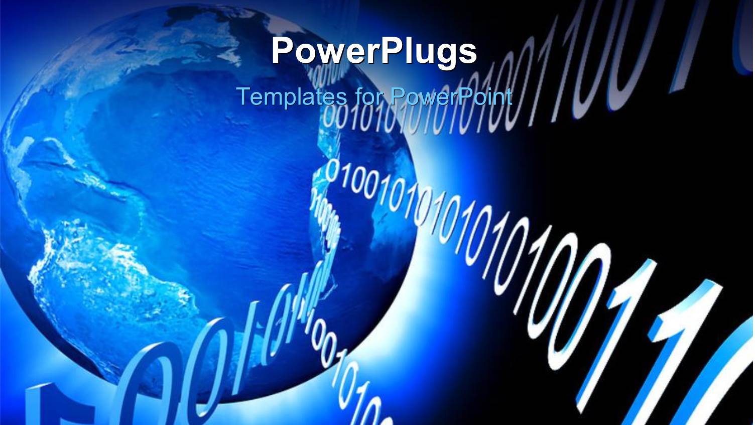 a Bluish Globe with a Lot of Binary Numbers