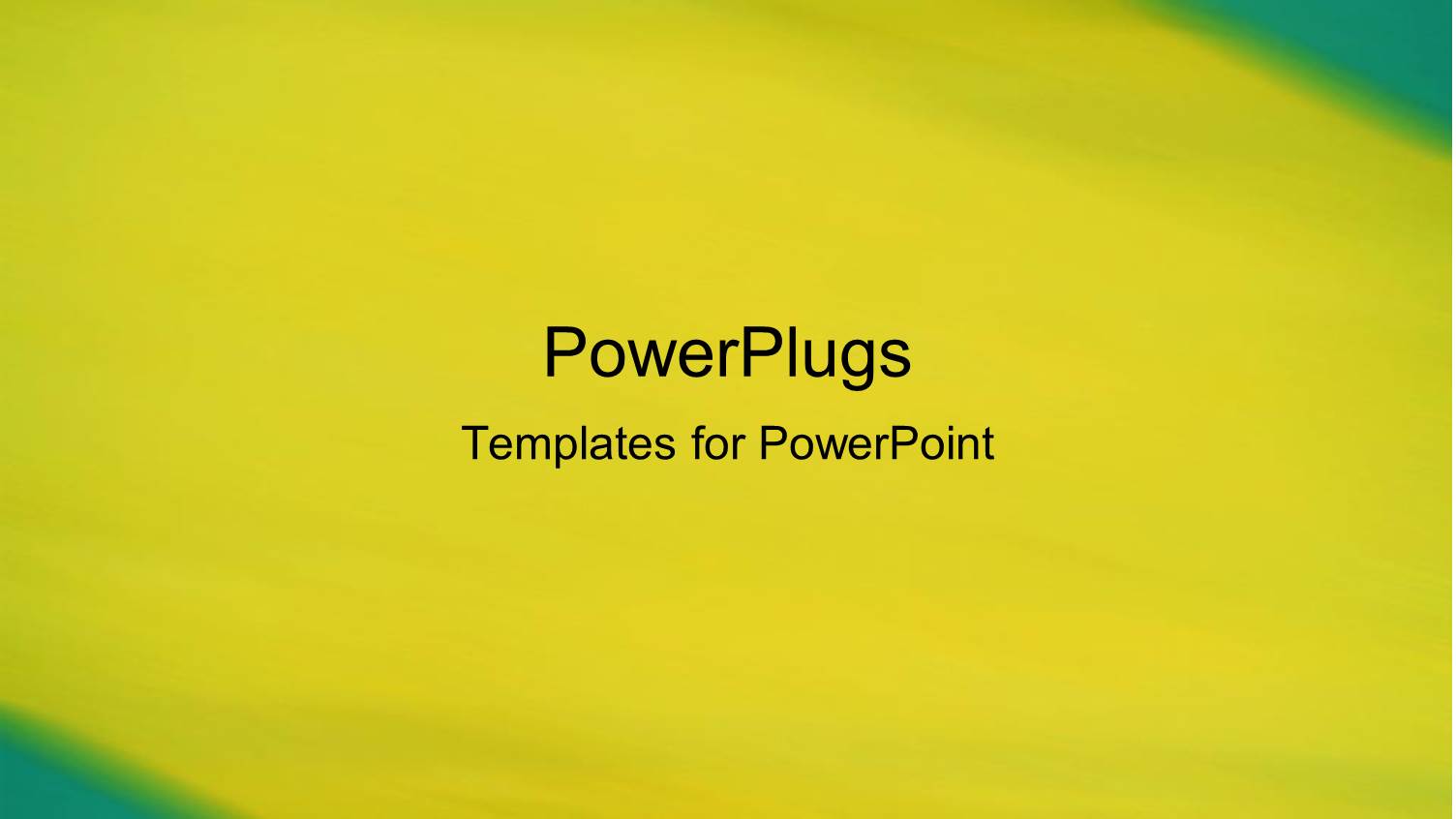 Blurred Abstract Painting of Yellow and Green Colors Blending Between Blue Corners