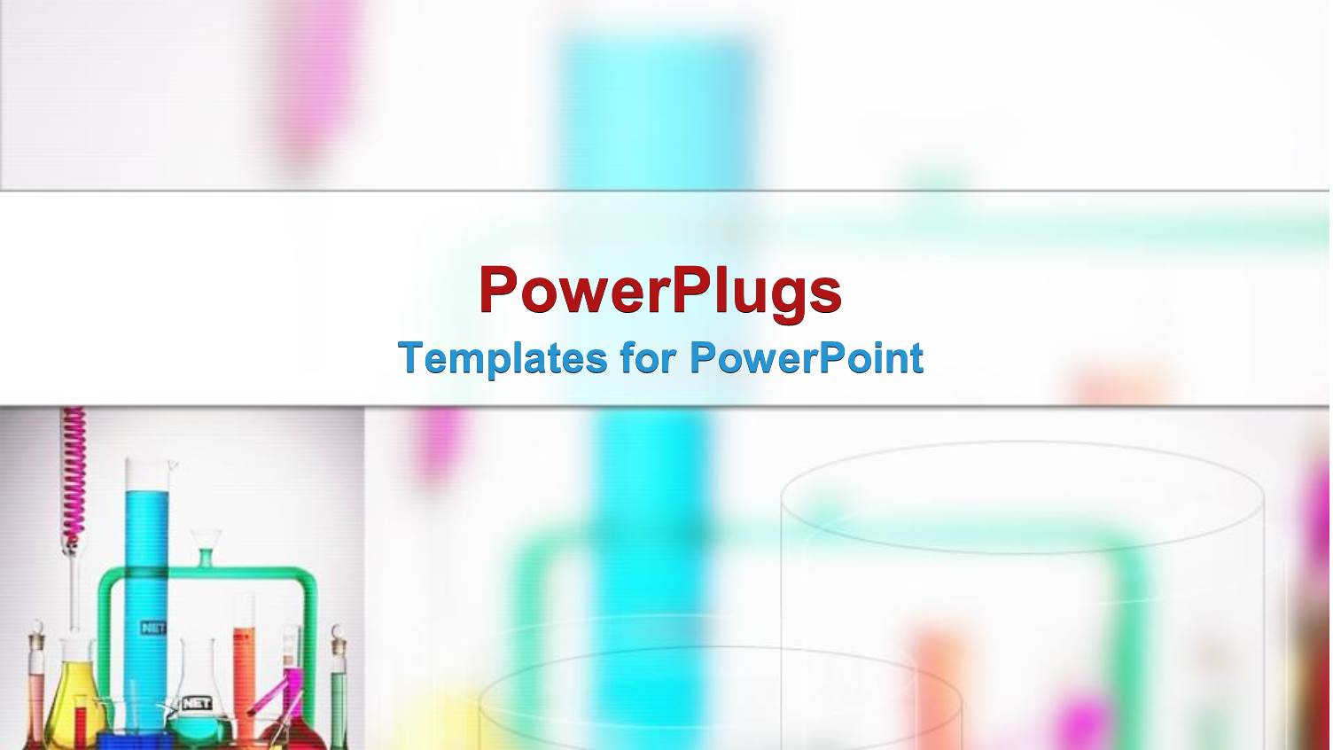 a Blurred Background Along with a Number of Chemicals in Front