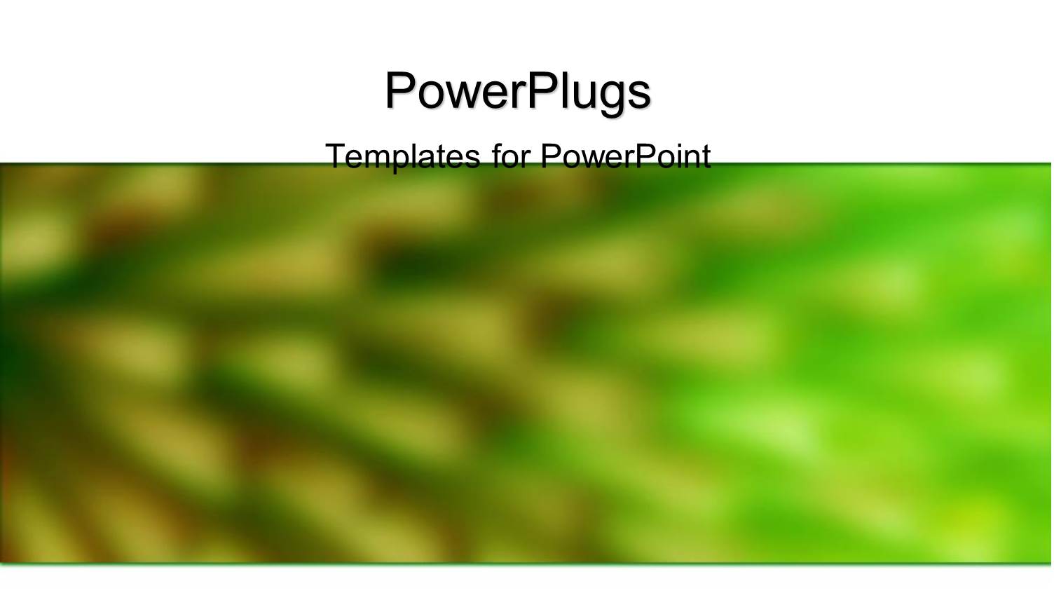 Blurred Close Up of Abstract Vision of Green Surrounded by White Background