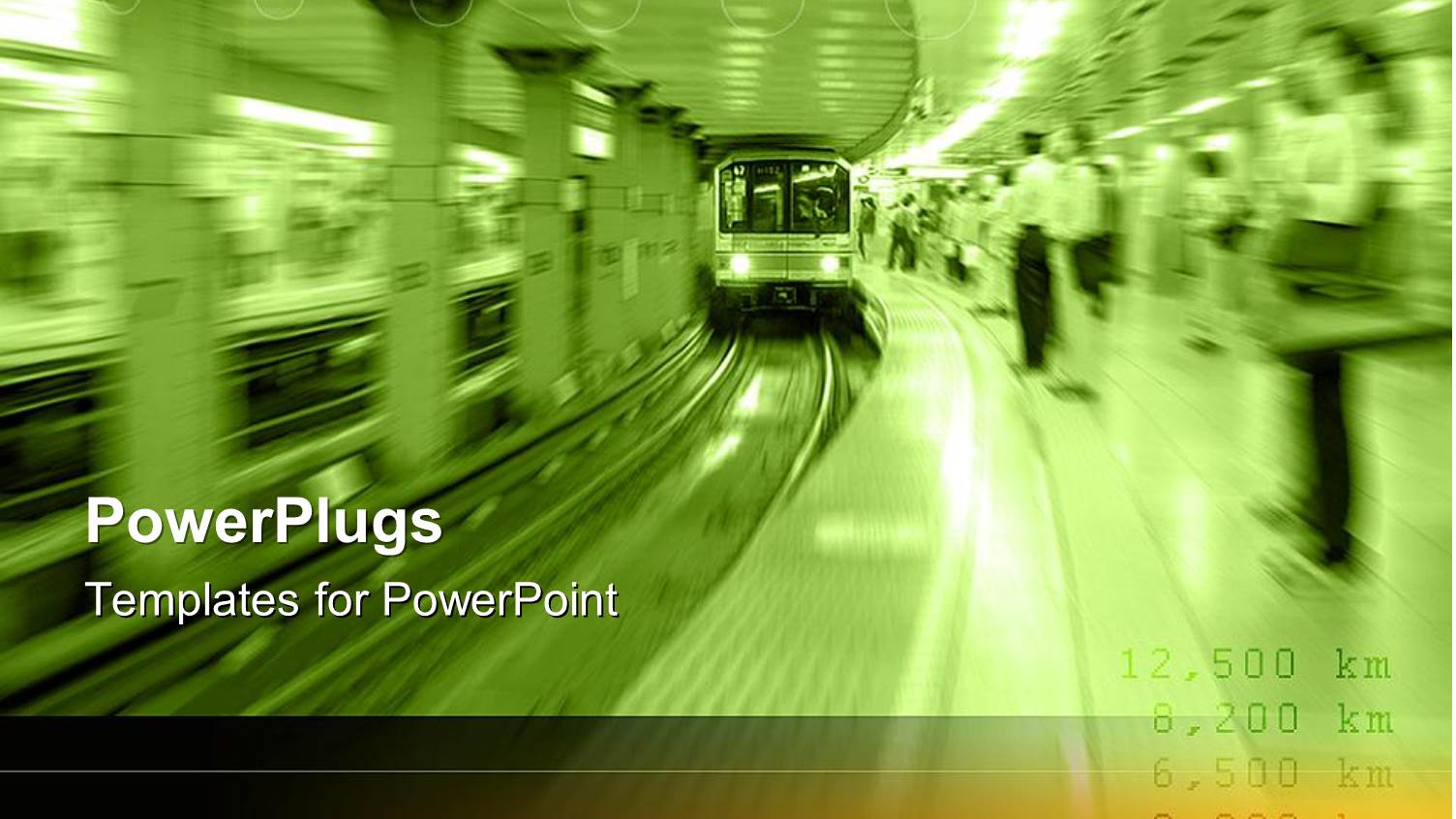 Blurry View of a Subway Station with a Train Moving Fast