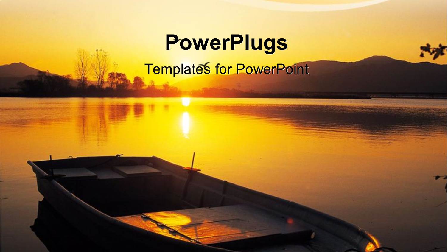 a Boat on a Calm Sea and Sunset View