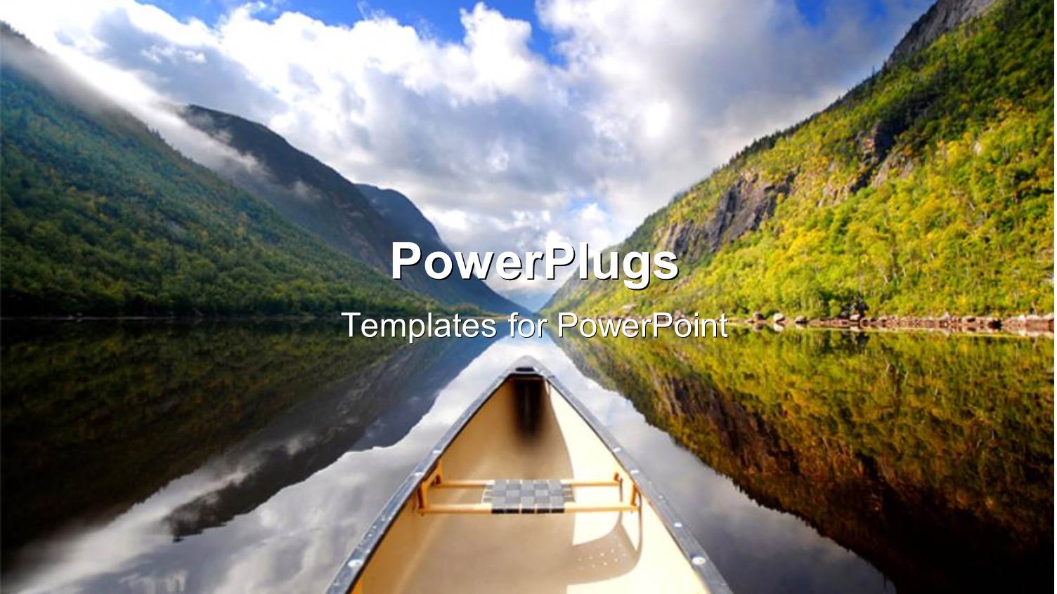 a Boat in a River Along with Mountains