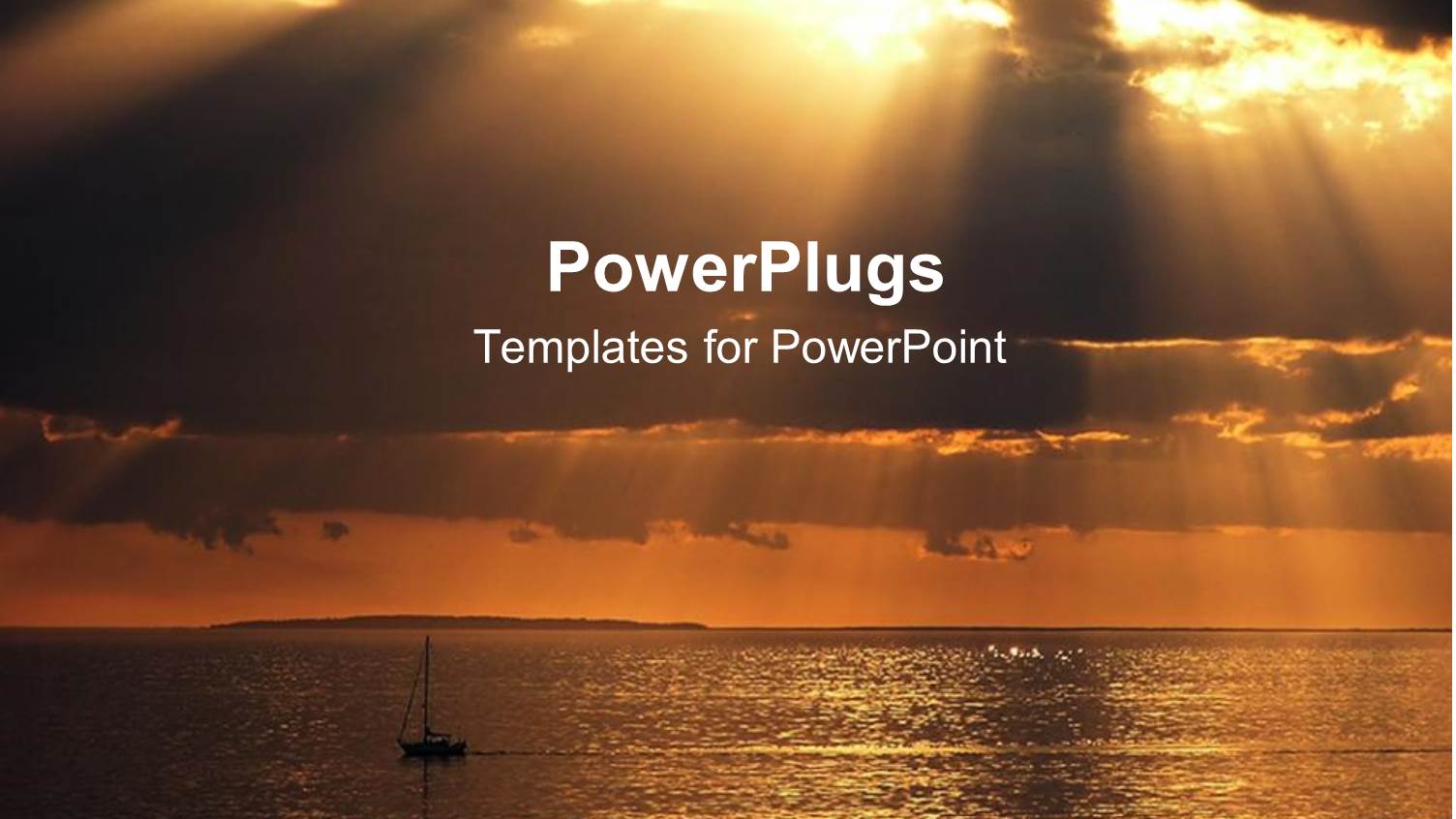 a Boat in the Sea and the Clouds in the Background