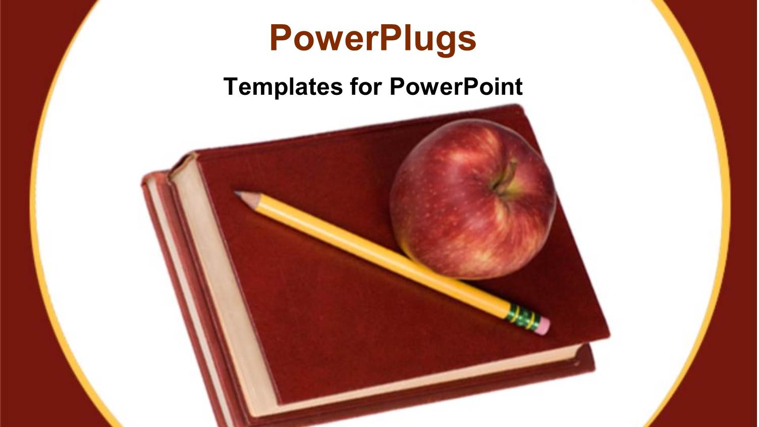 a Book with a Lead Pencil and an Apple