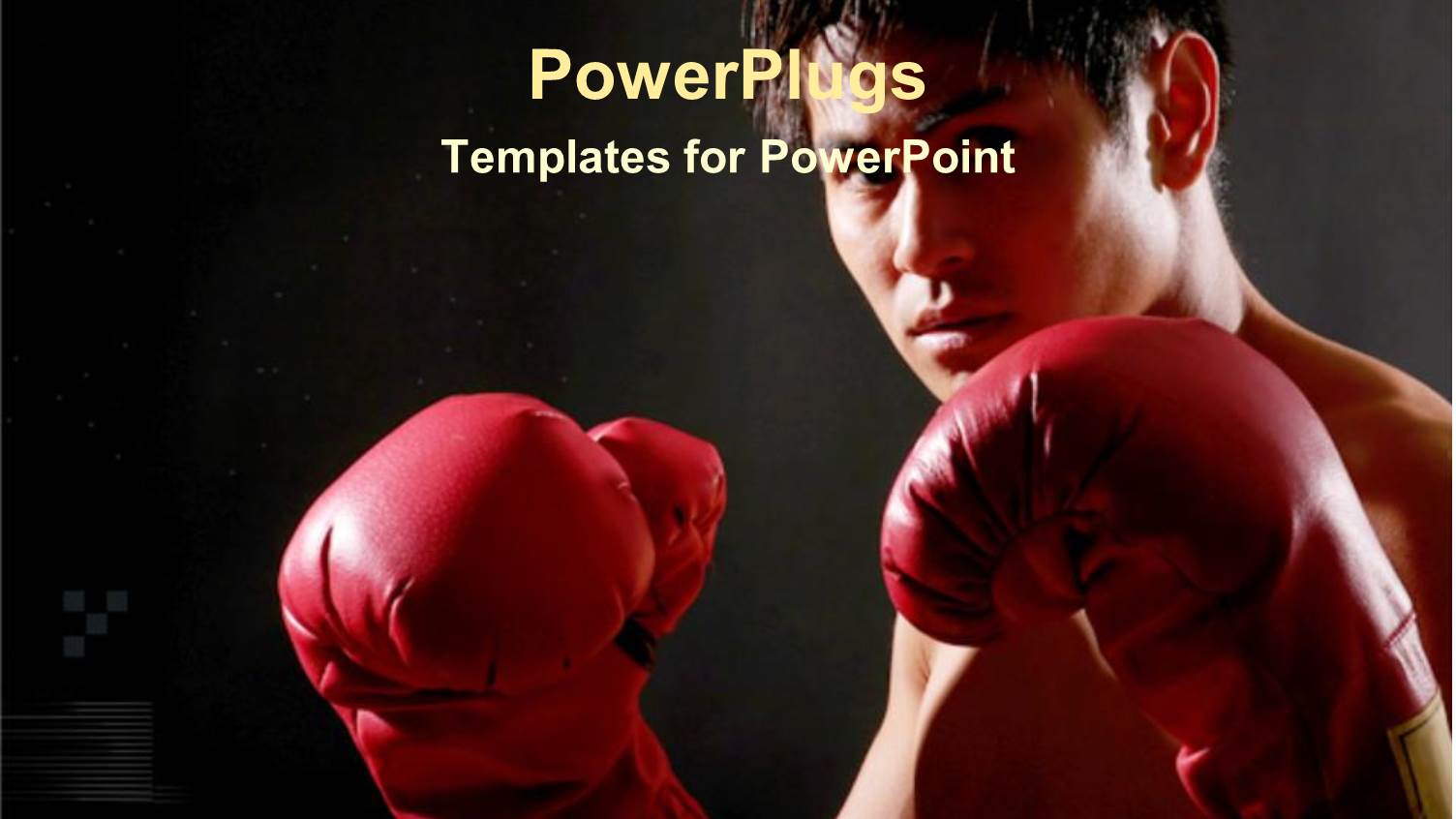 a Boxer Ready for Boxing with Dark Background