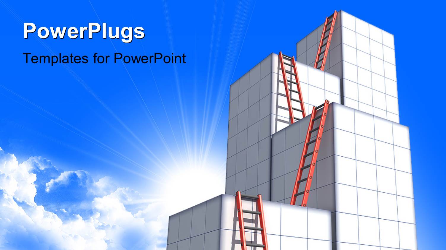 a Bluish Background with Bullet Points