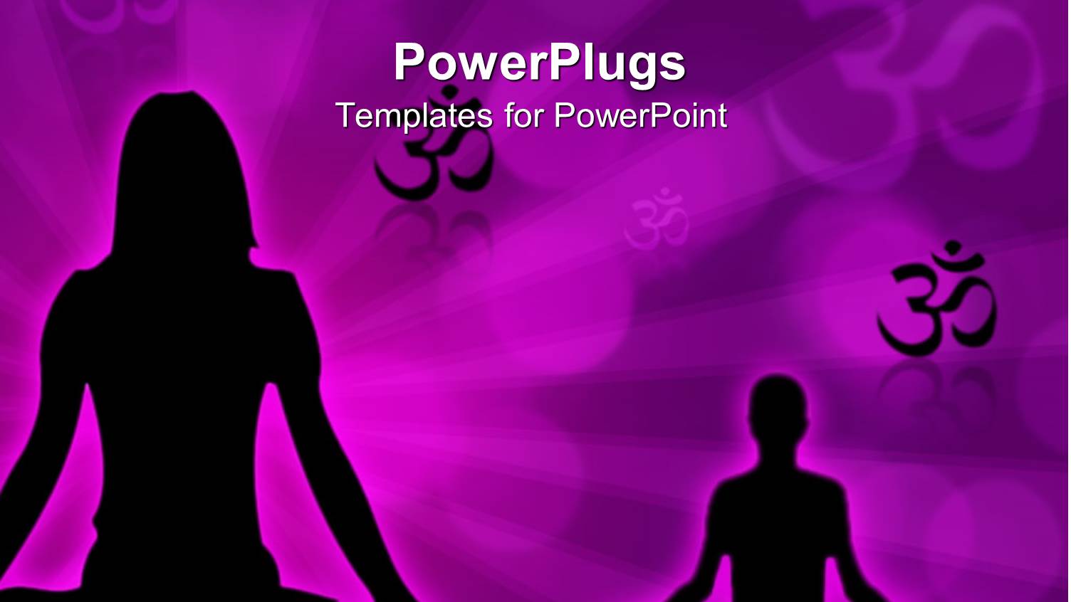 a Boy and a Girl in Yoga Position with Purple Background