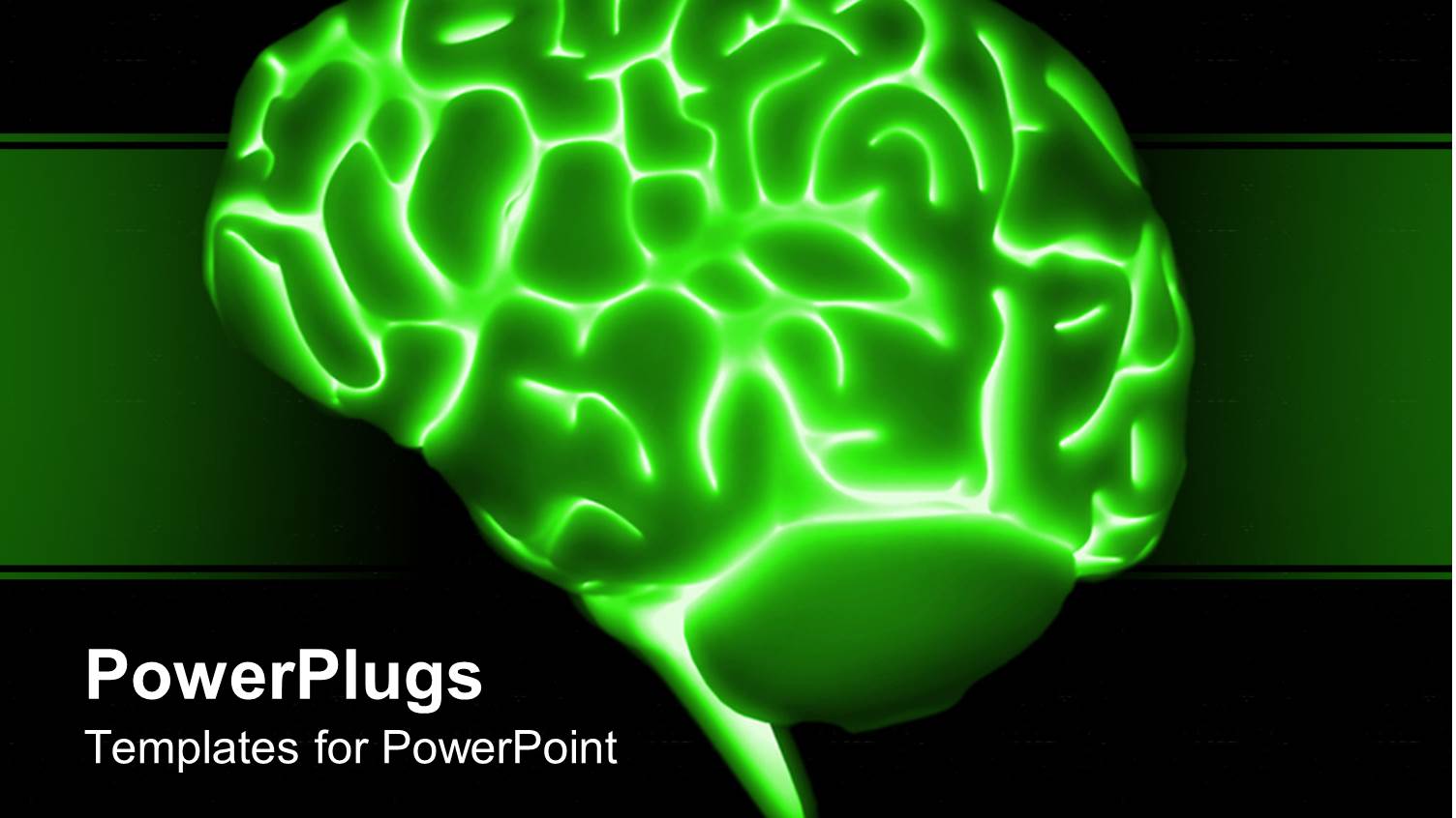 a Brain with Greenish Background and a Number of Bullet Points