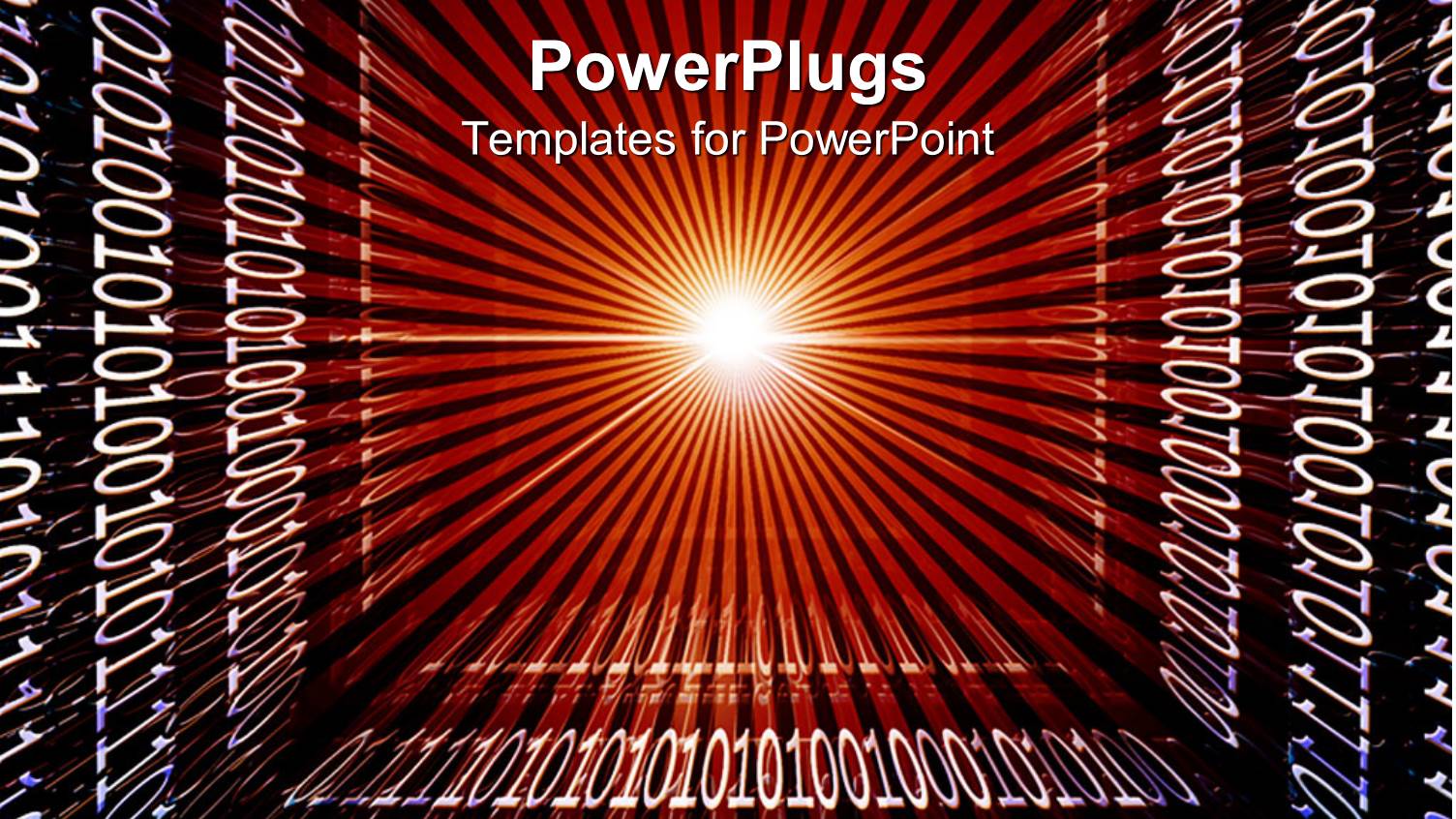 a Bright Light in the Middle with the Binary Numbers Around it
