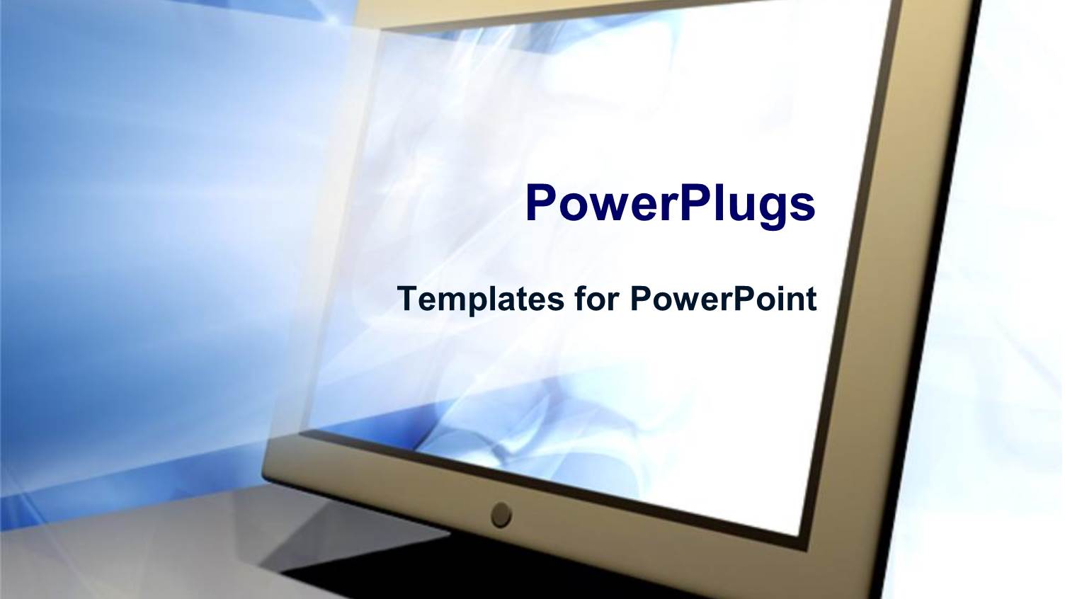 Bright Light Shining Out of a Grey Desktop Computer