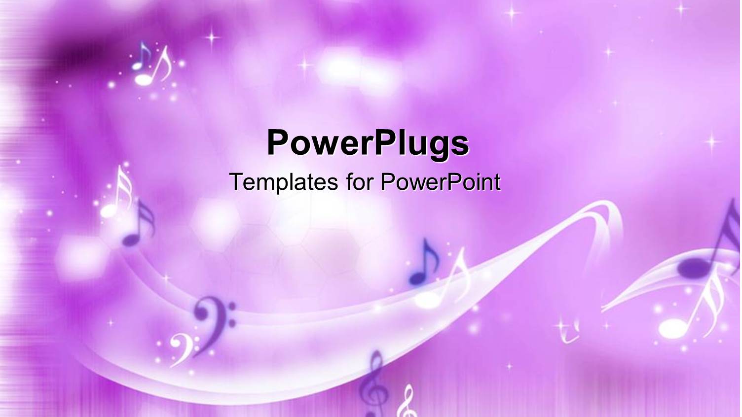 Bright Purple Background with Music Notes