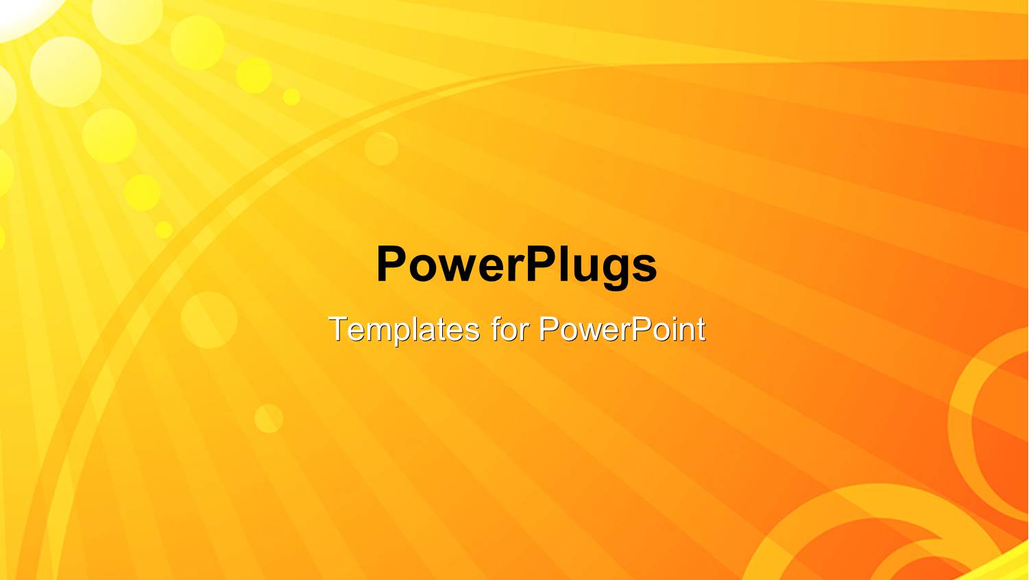 Bright Yellow Sun with Orange Circles and Rays