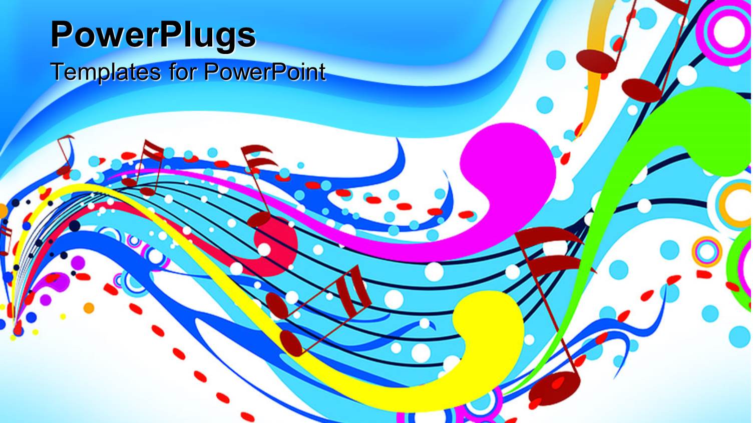 Brightly Colored Abstract Music Pattern in Wave