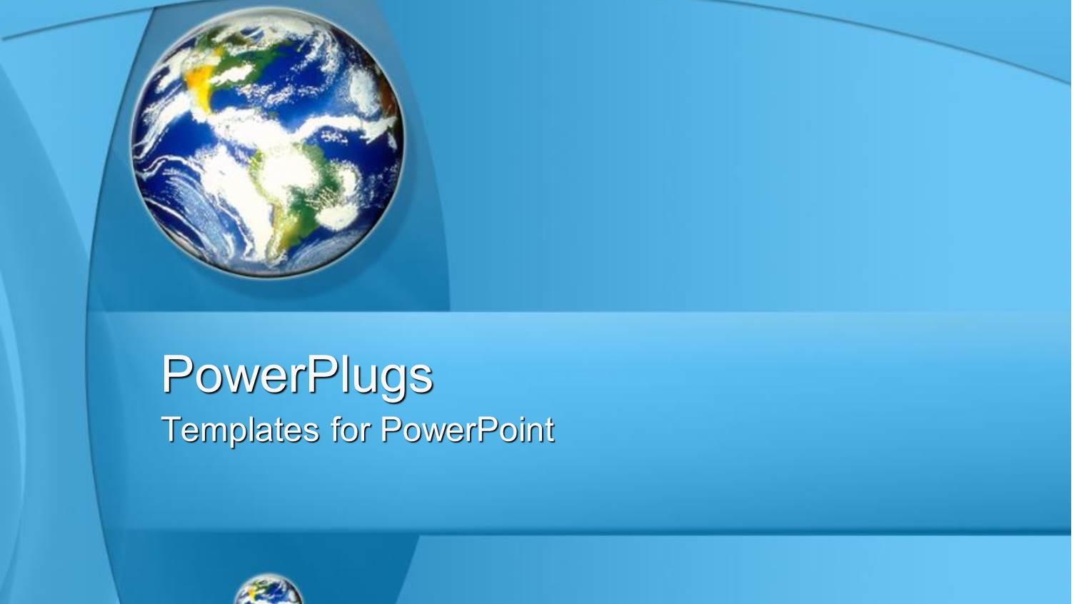 Brightly Colored Globe on Abstract Blue Background