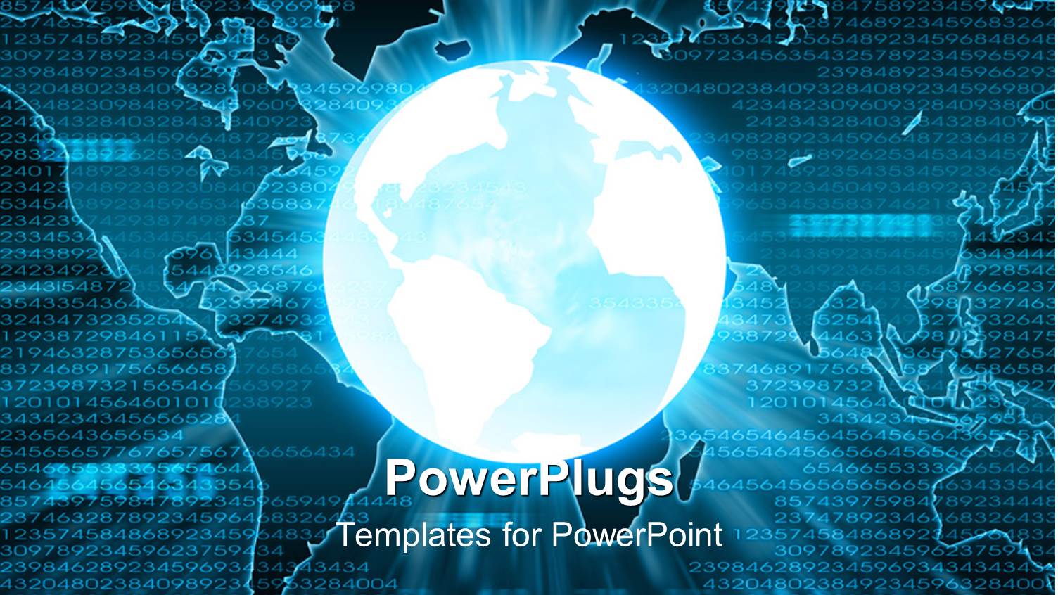 a Brightly Lit Earth Globe on a World Map Background