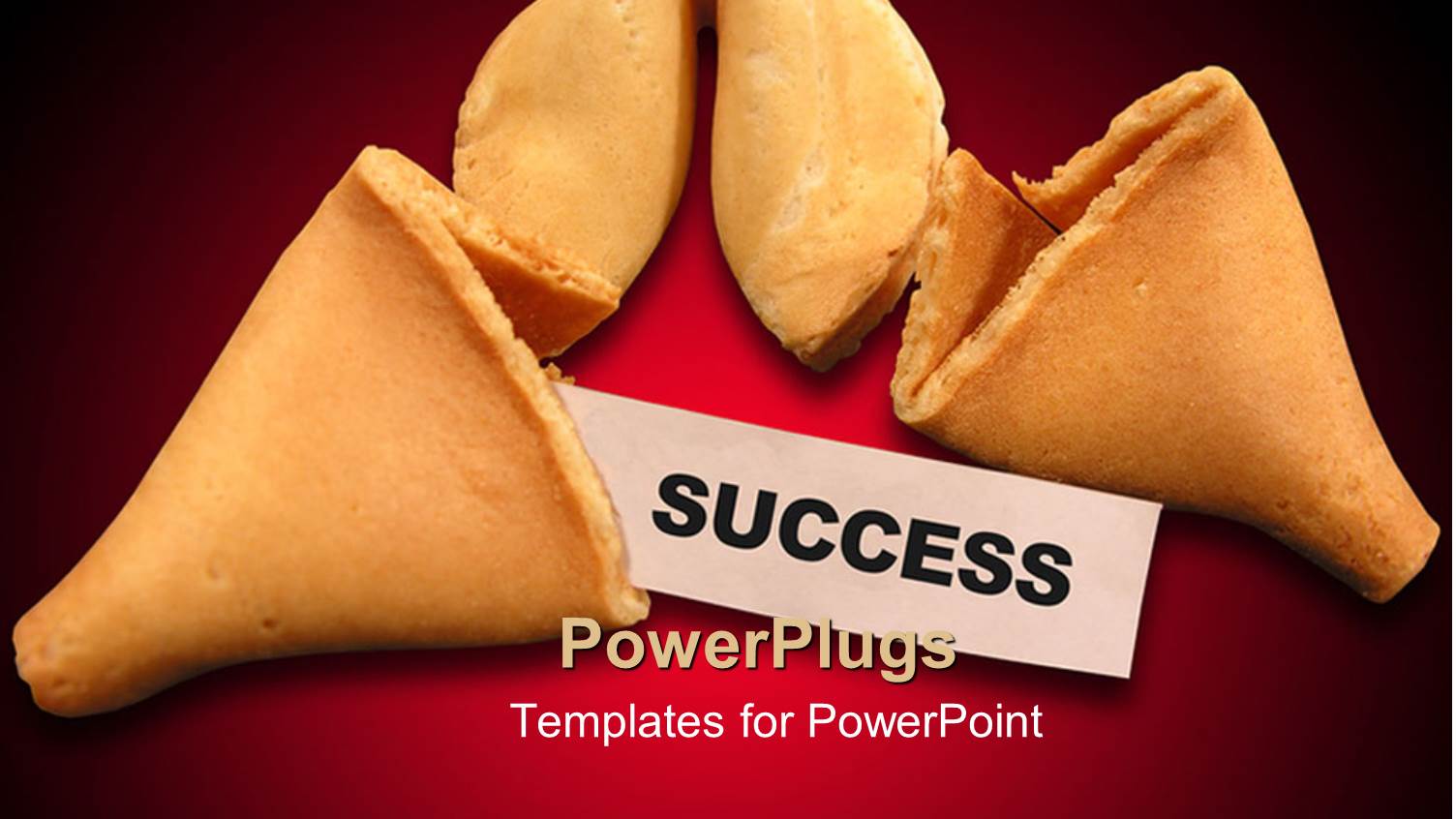 Broken Fortune Cookie with Word Success, Business