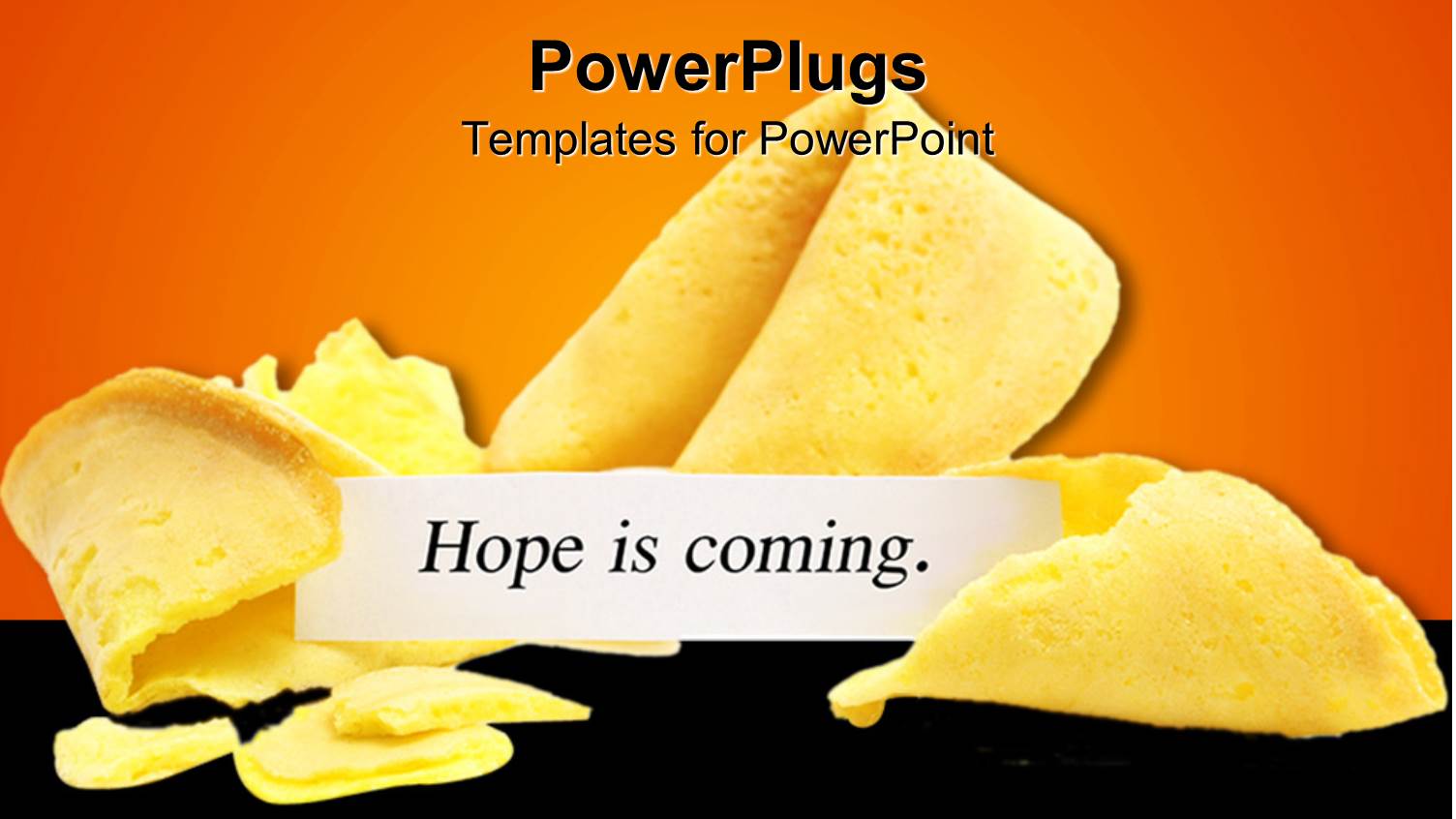 Broken Yellow Fortune Cookie with a Paper Saying 