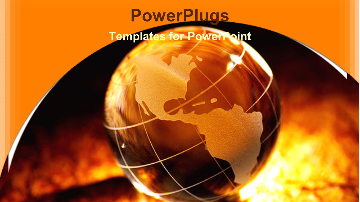 Brown and Tan Globe, Golden Background