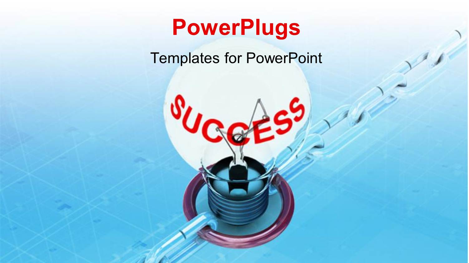 a Bulb with a Bluish Background and Place for Text