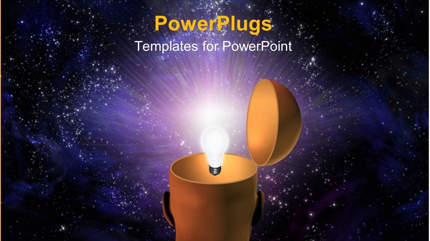 a Bulb in the Space with Galaxies in Background