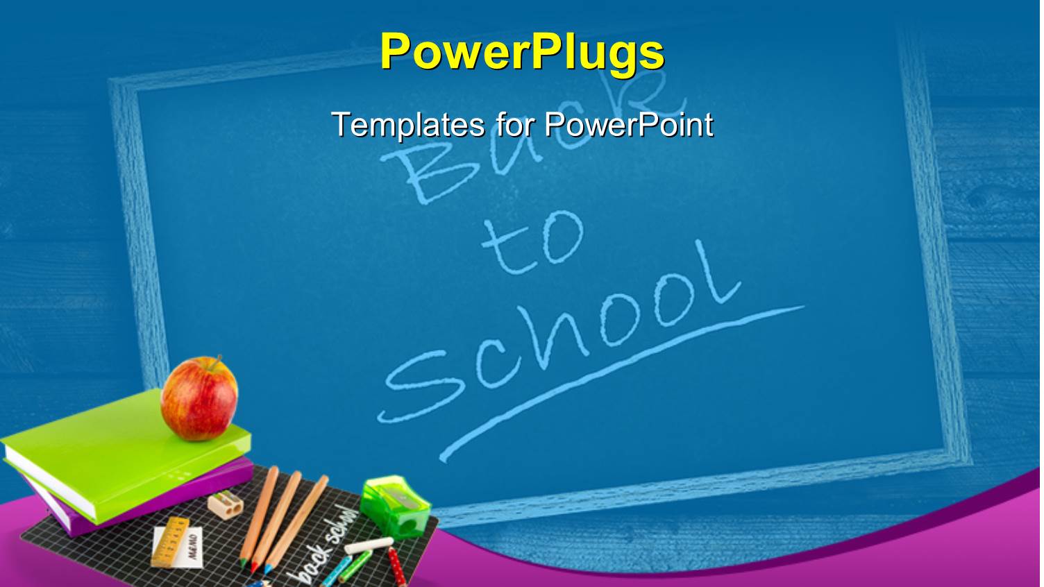 a Bundle of Books Long with an Apple and Pencils