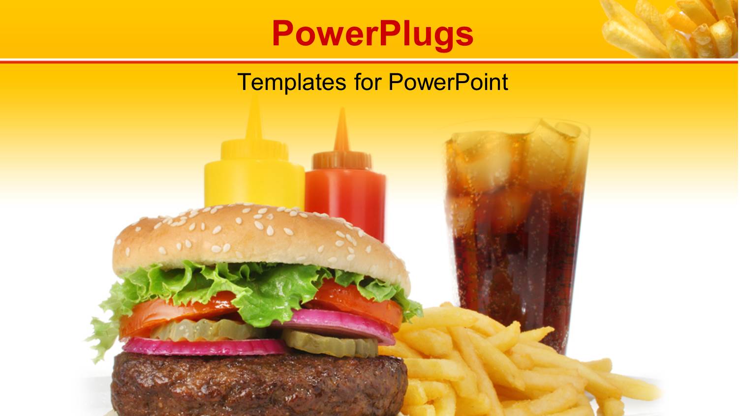 a Burger with a Lot of Fries