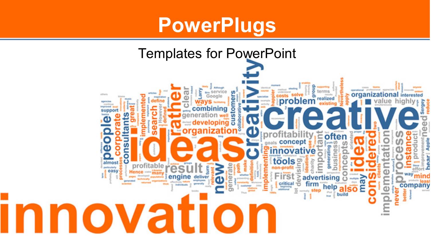 Business Background with Keywords as Innovation, Idea, Creative, Corporate, Process