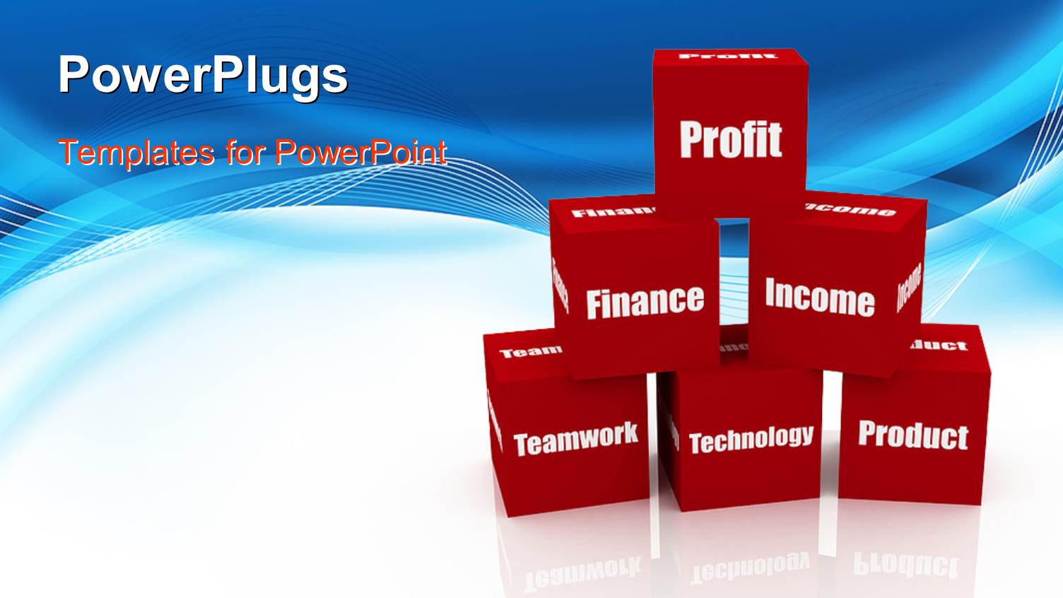 a Number of Boxes with Bluish Background