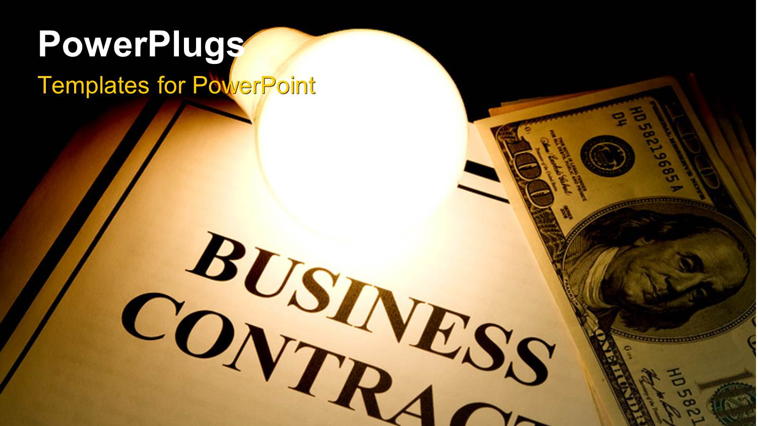 a Business Contract with a Number of Dollars at a Side