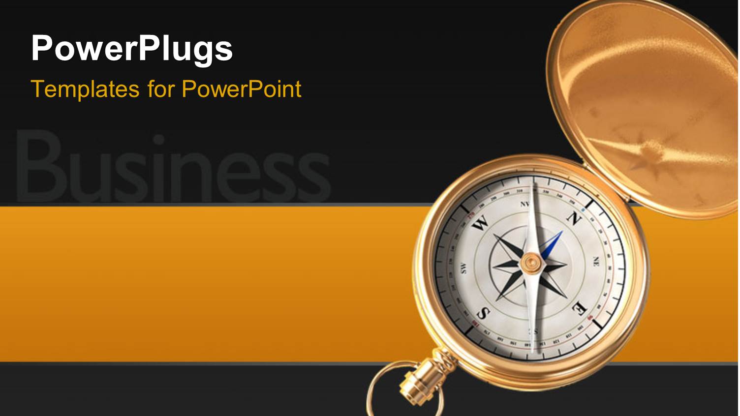 Business Depiction with Open Compass for Direction Over Black Background