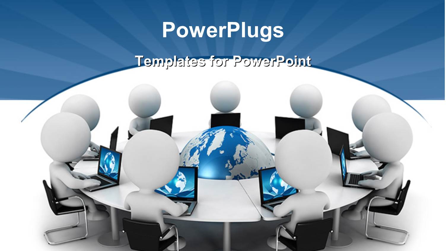 Business Environment Using Laptops with the Earth