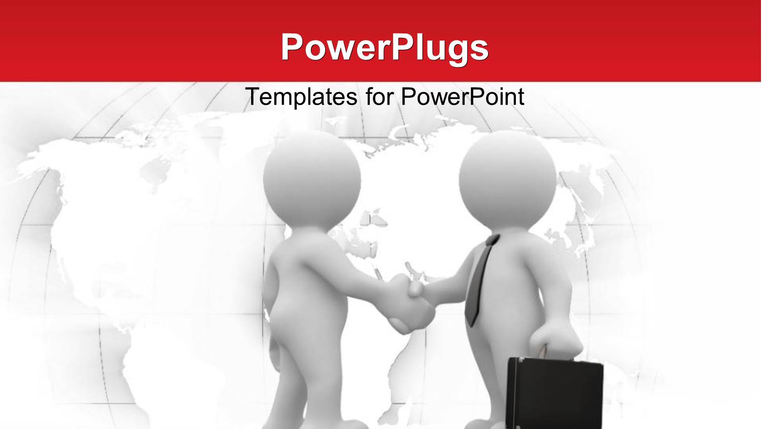 Business Handshake Between Two 3D Business Men Depicting Closed Deal
