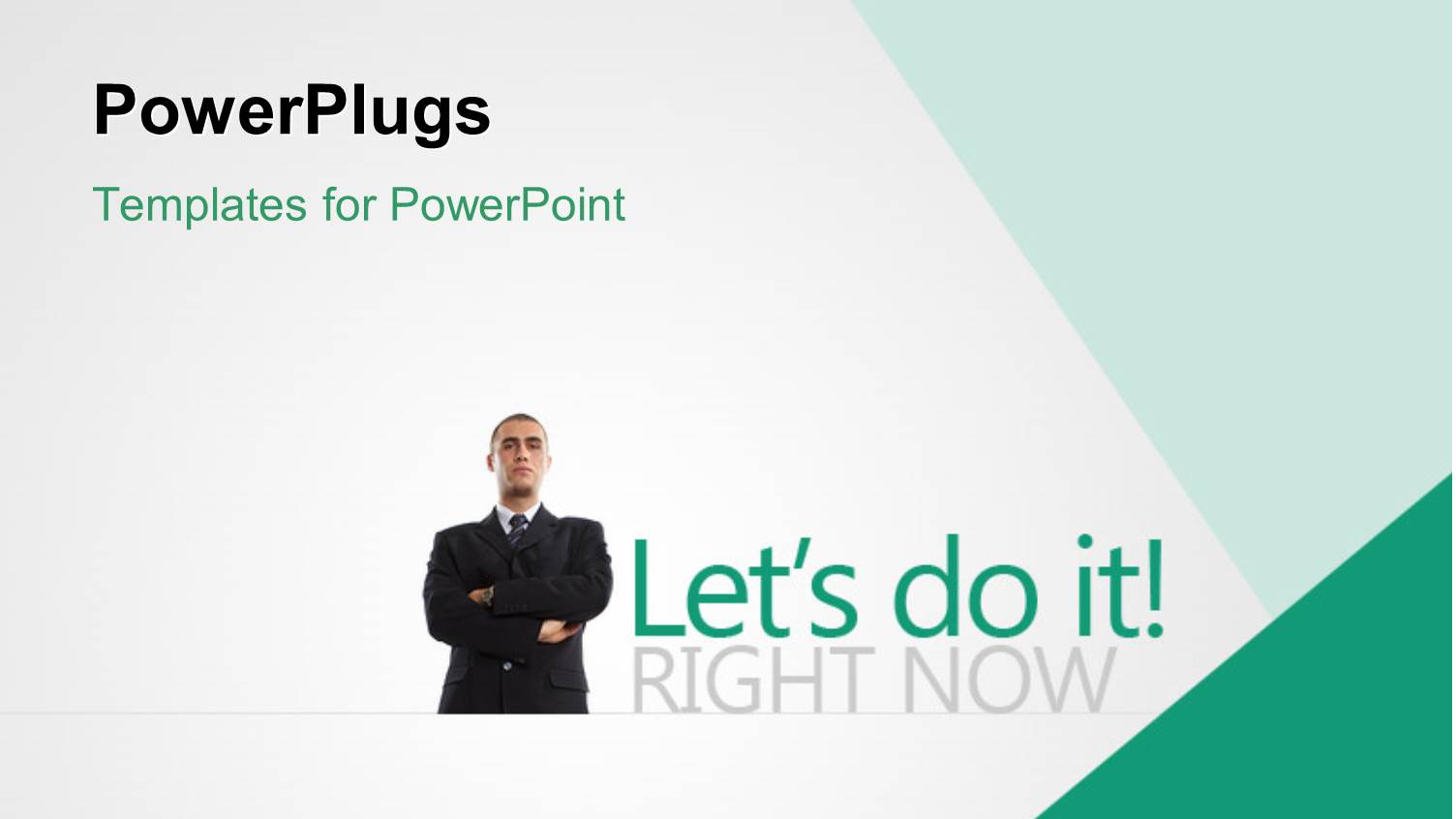 Business Man with Hands Folded across Chest on White Background