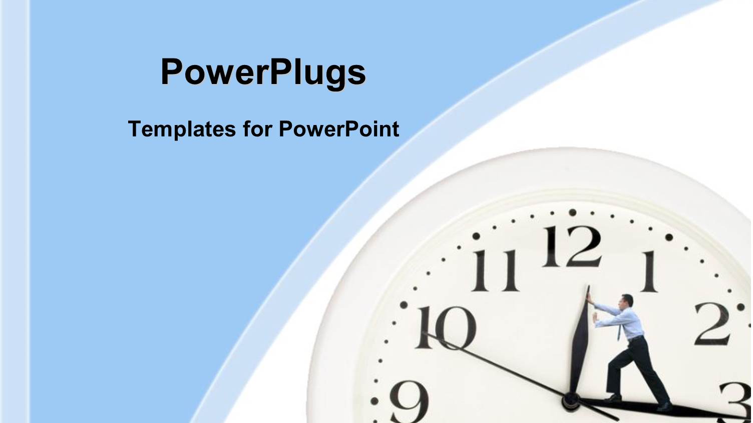 Business Man Inside Clock Trying to Push Clock Hand Backwards