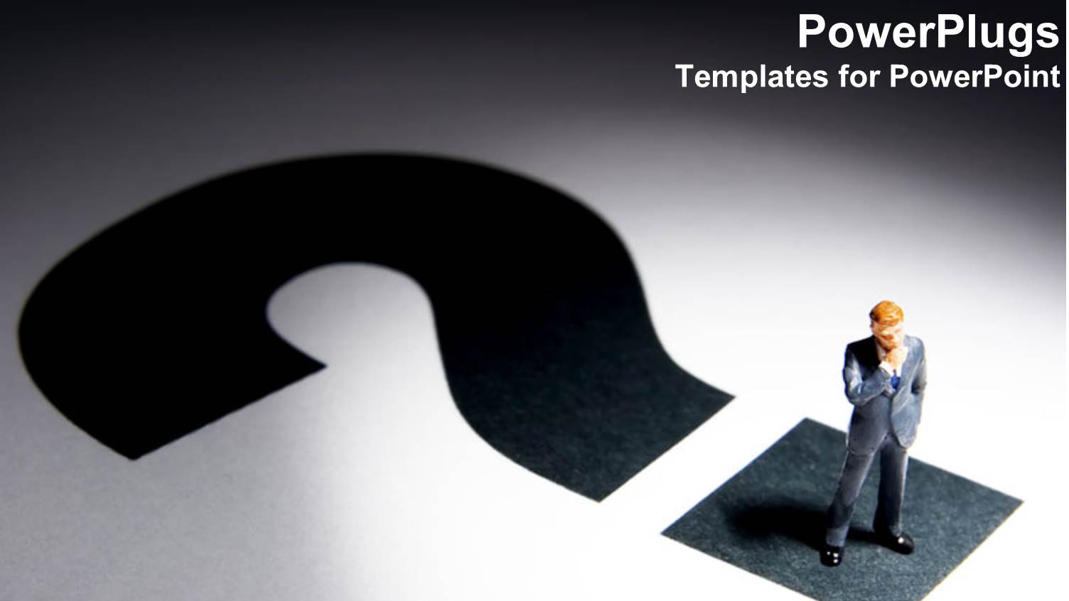 Business Man Suit Question Mark White and Black Issues Problems Solutions