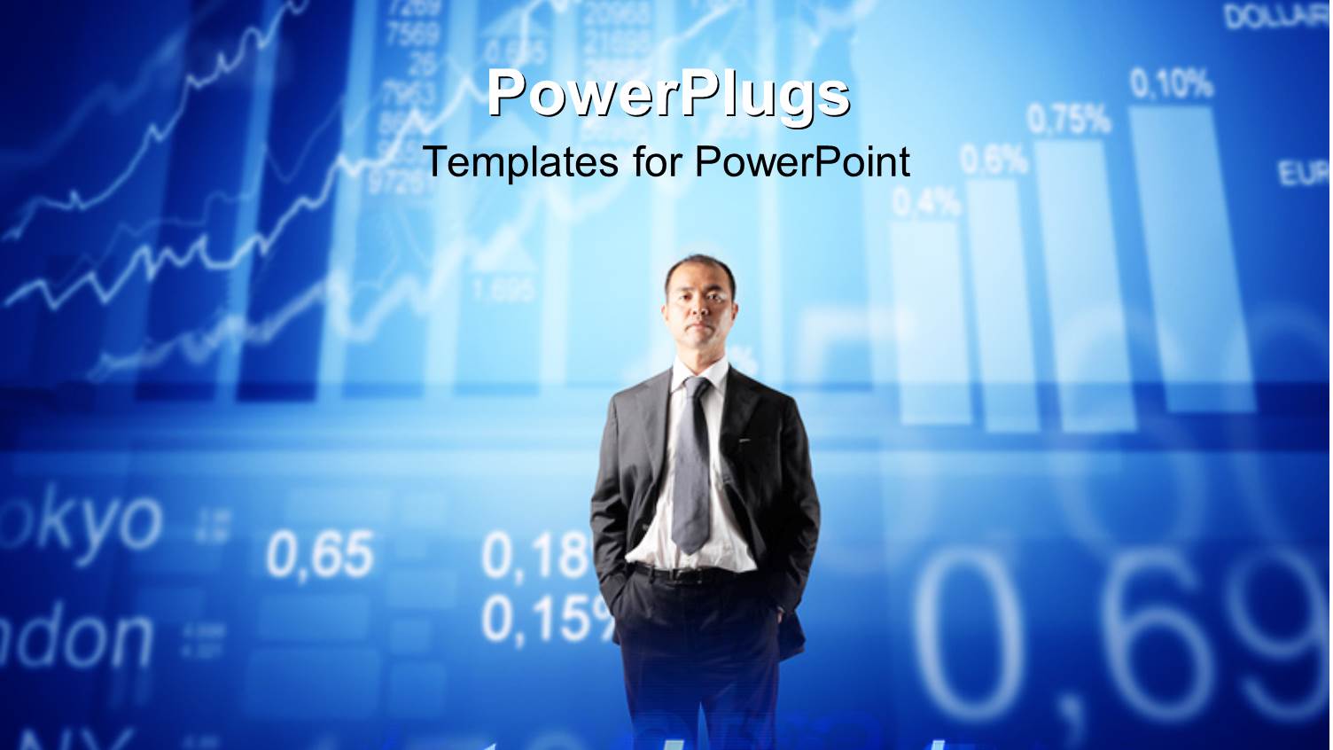 a Business Man with a Text that Spells Out the Word 