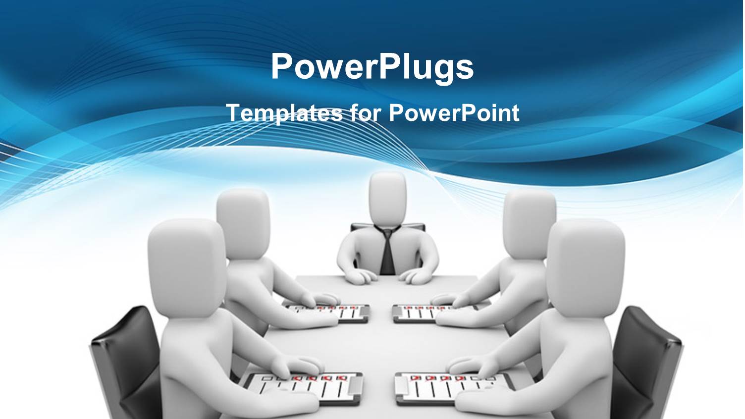 Business People with Digital Devices Sitting Over a Meeting Table in Office