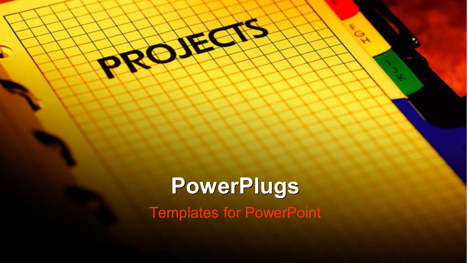 Business Project Planner with Red Color