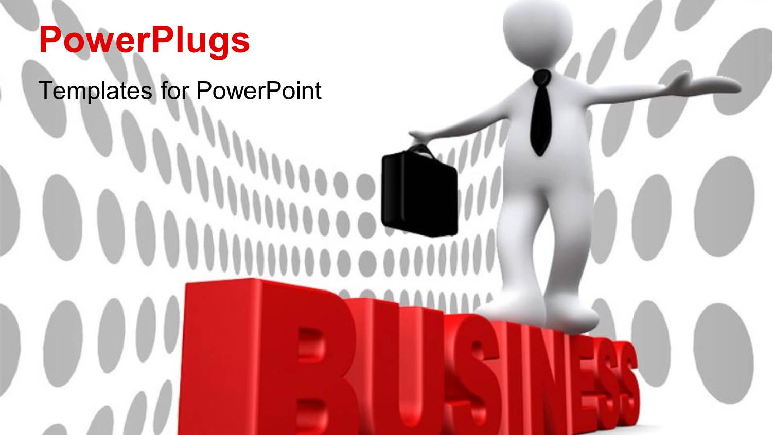 Business Risk Depicted with Man Carrying Briefcase Walking on 3D Rendered Business