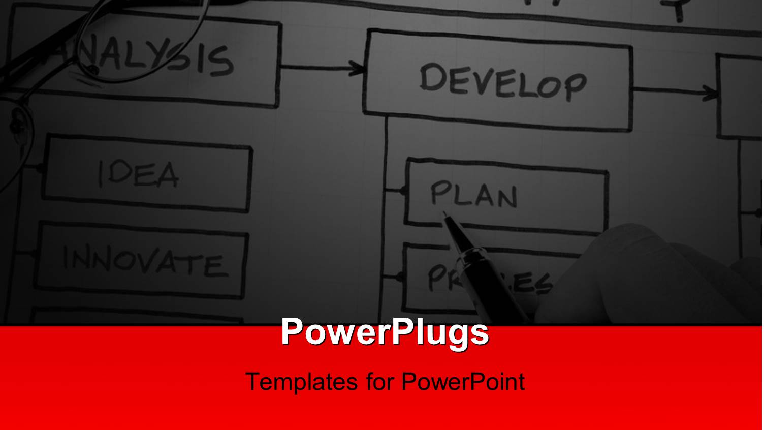 Business Strategy Organizational & Planning Charts in Dark