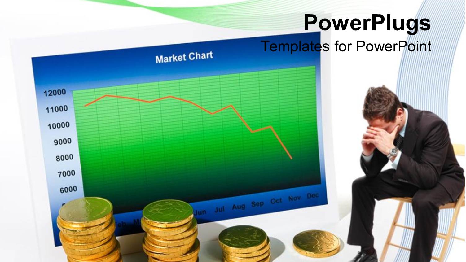 a Businessman Sitting while Being Worried Due to Loss