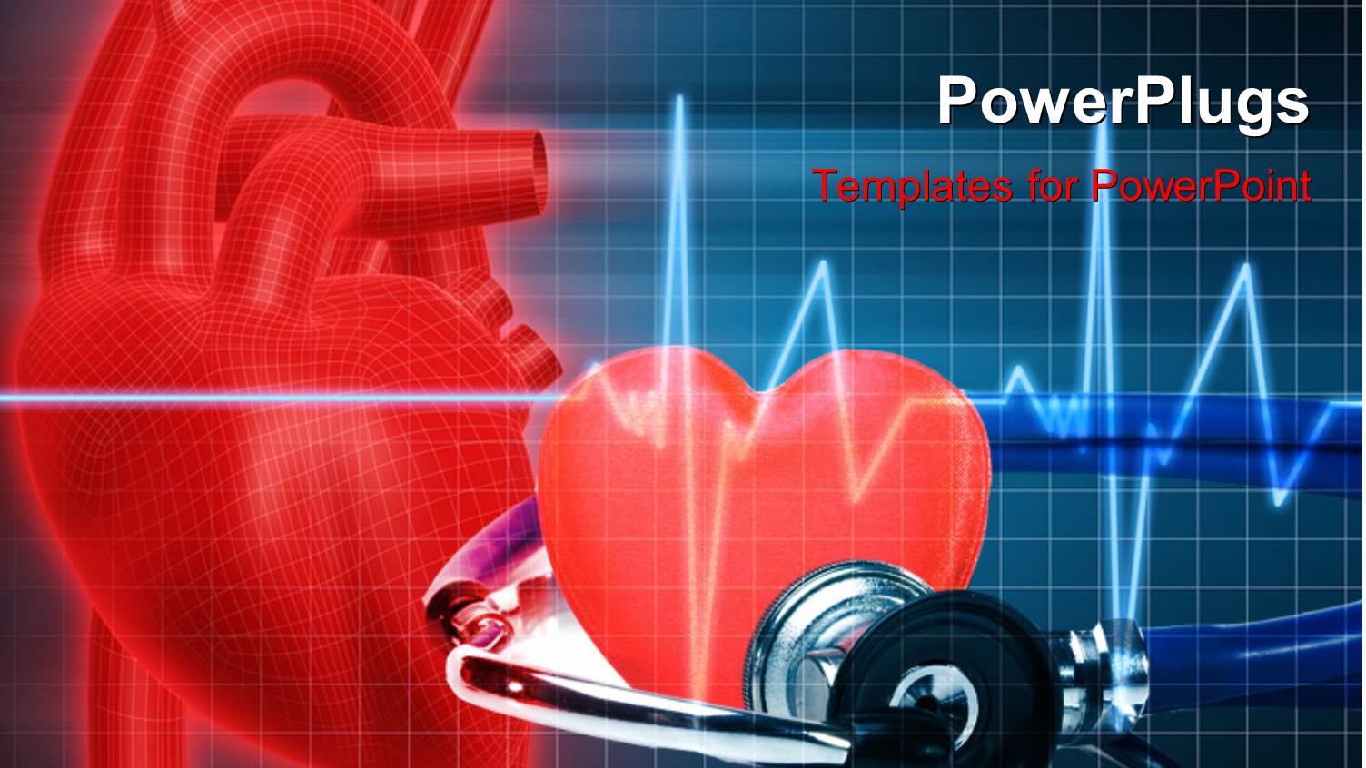 Cadiogram Pulse with Red Heart Symbol and Pair of Gym Dumb Bells