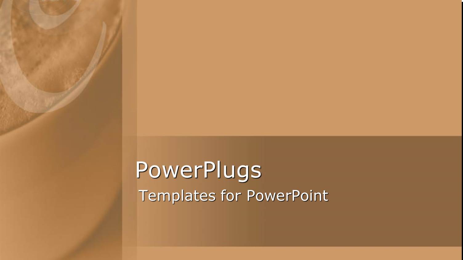 Cafe Written on a Thick Coffee Brown Background