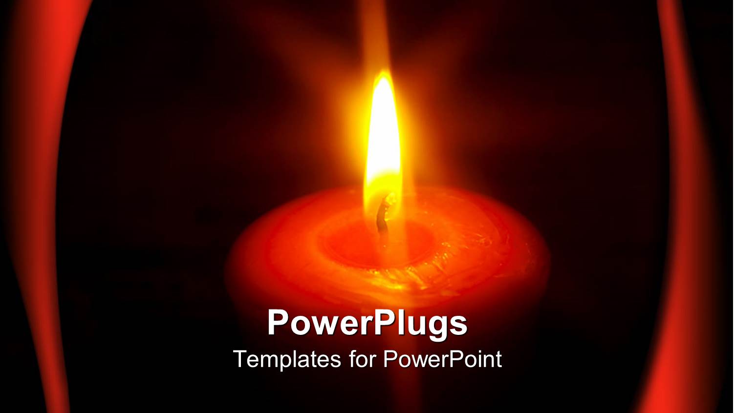 a Candle Burning with Dark Background