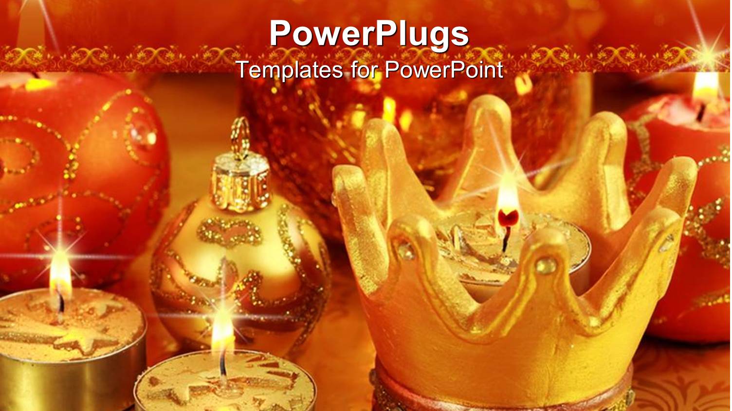 a Candle in the Crown Along with other Candles