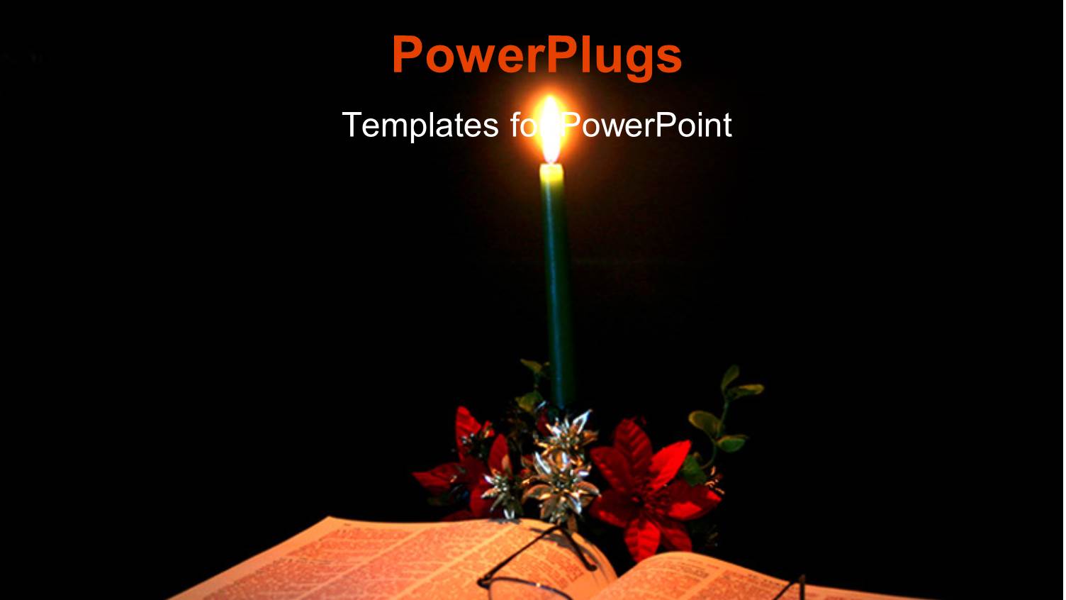 a Candle with a Number of Roses and a Bible