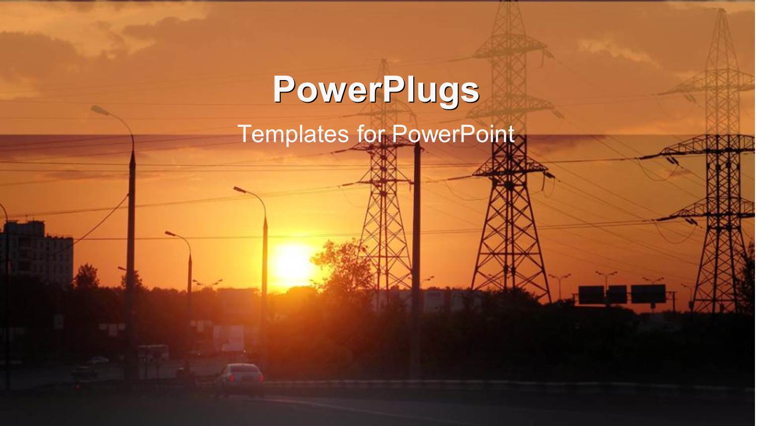 a Car on the Road with a Sunset in the Background